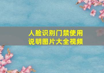 人脸识别门禁使用说明图片大全视频