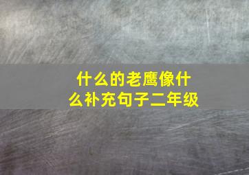 什么的老鹰像什么补充句子二年级