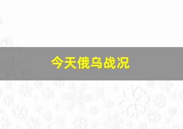 今天俄乌战况