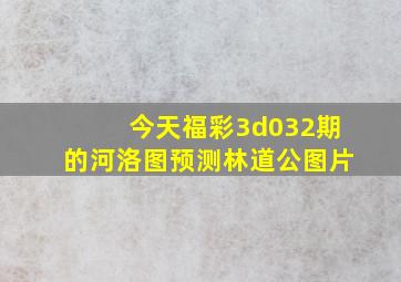 今天福彩3d032期的河洛图预测林道公图片