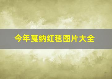 今年戛纳红毯图片大全