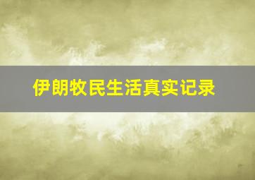 伊朗牧民生活真实记录