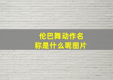 伦巴舞动作名称是什么呢图片