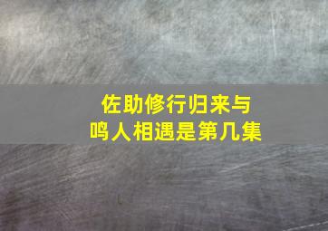 佐助修行归来与鸣人相遇是第几集