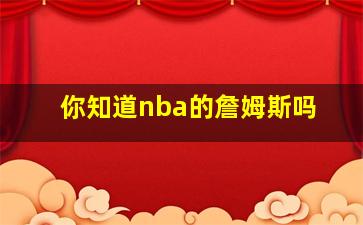 你知道nba的詹姆斯吗