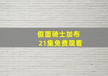 假面骑士加布21集免费观看