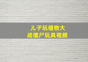 儿子玩植物大战僵尸玩具视频