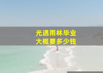 光遇雨林毕业大概要多少钱