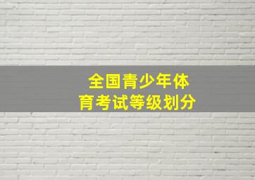 全国青少年体育考试等级划分