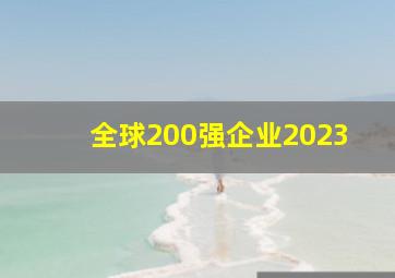 全球200强企业2023