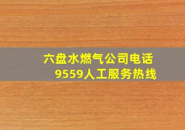 六盘水燃气公司电话9559人工服务热线