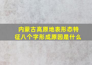 内蒙古高原地表形态特征八个字形成原因是什么