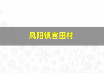 凤阳镇官田村