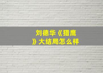 刘德华《猎鹰》大结局怎么样