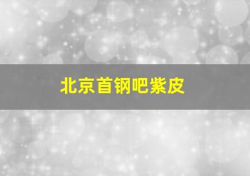 北京首钢吧紫皮