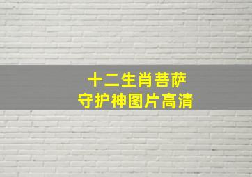 十二生肖菩萨守护神图片高清