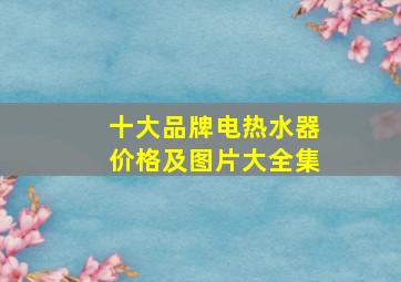 十大品牌电热水器价格及图片大全集