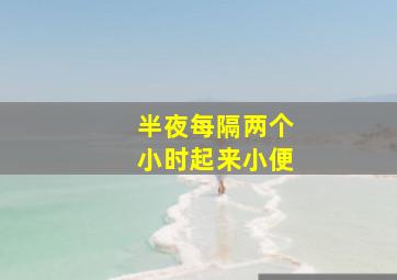 半夜每隔两个小时起来小便