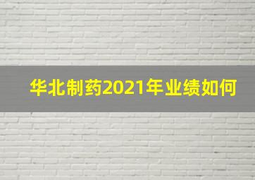 华北制药2021年业绩如何