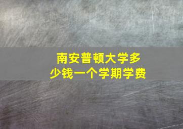 南安普顿大学多少钱一个学期学费