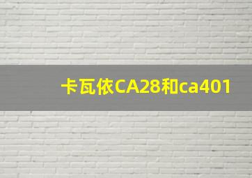 卡瓦依CA28和ca401