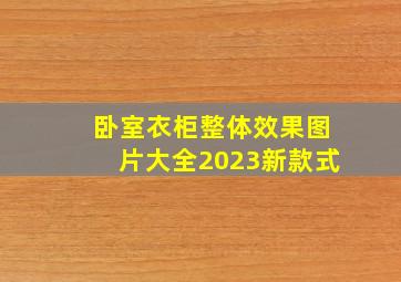 卧室衣柜整体效果图片大全2023新款式