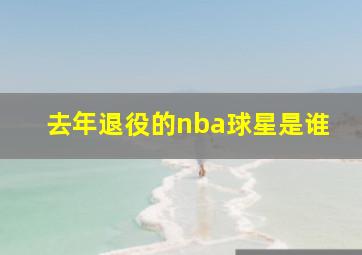 去年退役的nba球星是谁