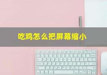 吃鸡怎么把屏幕缩小