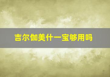 吉尔伽美什一宝够用吗