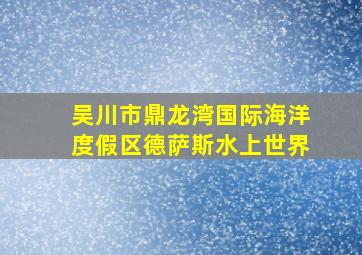 吴川市鼎龙湾国际海洋度假区德萨斯水上世界