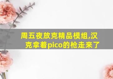 周五夜放克精品模组,汉克拿着pico的枪走来了