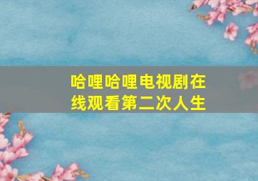 哈哩哈哩电视剧在线观看第二次人生