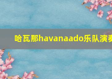 哈瓦那havanaado乐队演奏