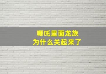 哪吒里面龙族为什么关起来了