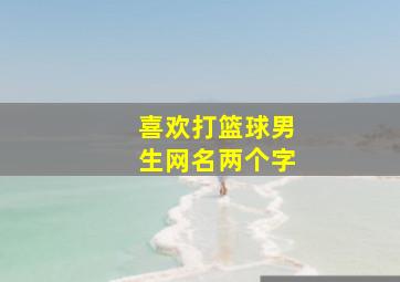 喜欢打篮球男生网名两个字