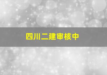 四川二建审核中