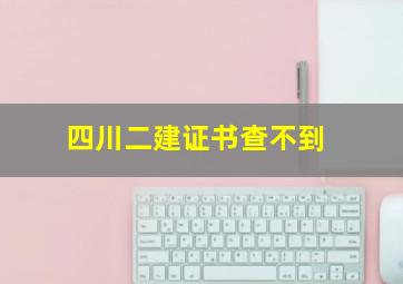 四川二建证书查不到