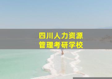 四川人力资源管理考研学校