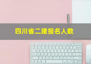 四川省二建报名人数