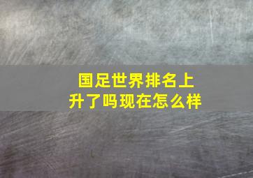 国足世界排名上升了吗现在怎么样