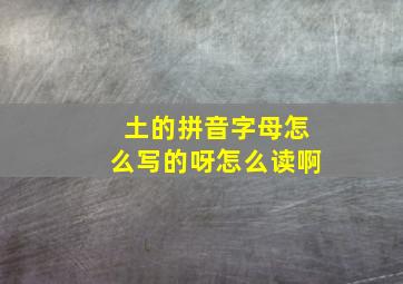 土的拼音字母怎么写的呀怎么读啊