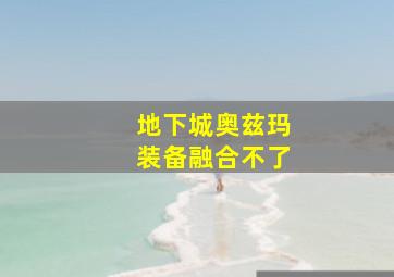 地下城奥兹玛装备融合不了