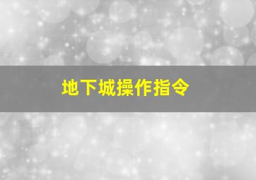 地下城操作指令