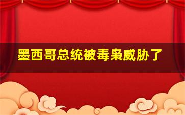 墨西哥总统被毒枭威胁了