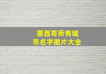 墨西哥所有城市名字图片大全