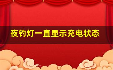 夜钓灯一直显示充电状态