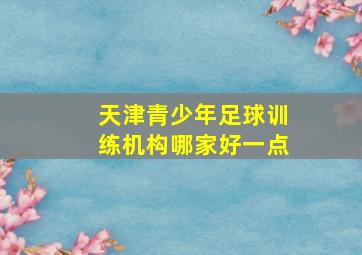 天津青少年足球训练机构哪家好一点