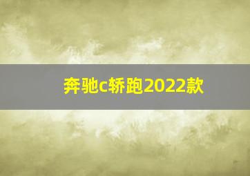 奔驰c轿跑2022款