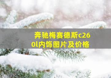 奔驰梅赛德斯c260l内饰图片及价格