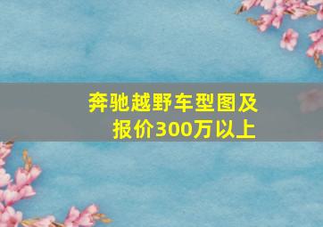 奔驰越野车型图及报价300万以上